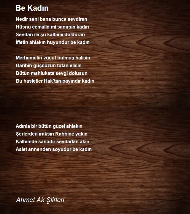 Ahmet Ak Şiirleri