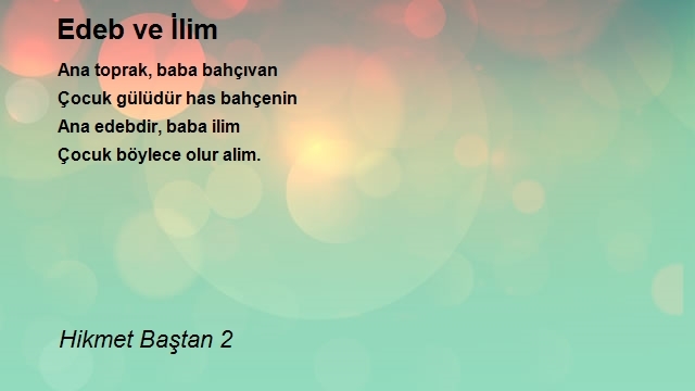 Hikmet Baştan 2