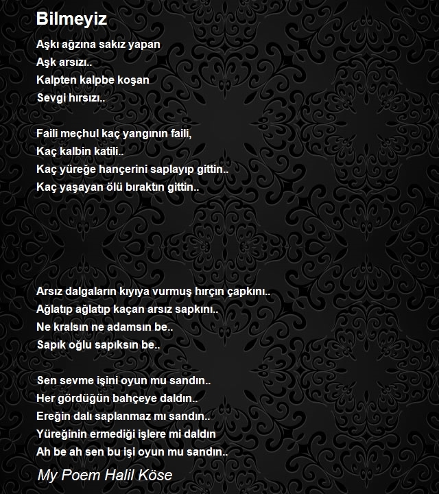 My Poem Halil Köse