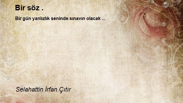 Selahattin İrfan Çıtır