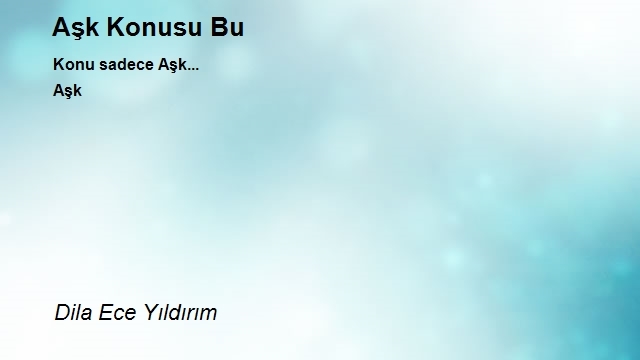 Aşk Aşkın Şehri Ordu